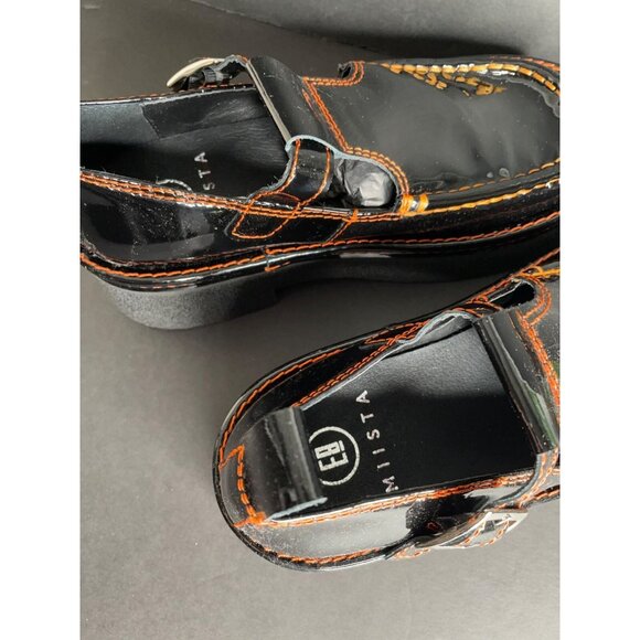 E8 By Miista Cathy Platform Brogues Mary Jane Size 39 NEW Black Patent Leather - Picture 5 of 6